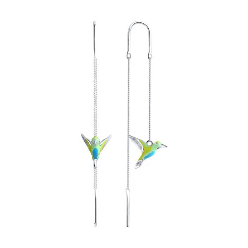 Серьги SOKOLOV - Серебро 925, Эмаль (арт. 94026026)