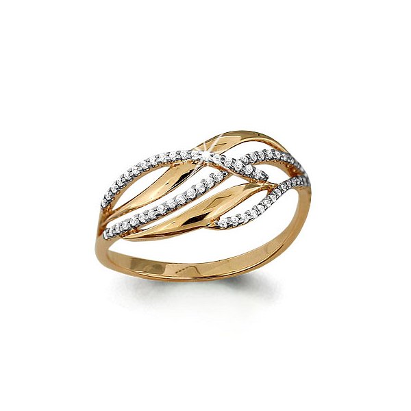 Кольцо Аквамарин - Золото 375, Фианит (арт. 63557А.8)