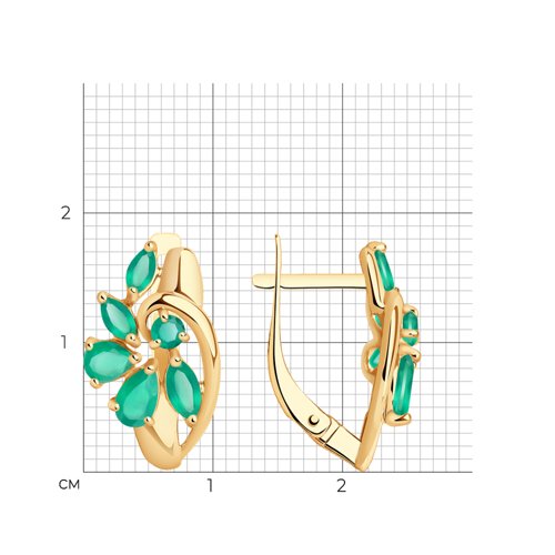 Серьги SOKOLOV - Золото 375, Агат (арт. 37727559)