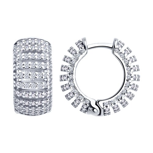 Серьги SOKOLOV - Серебро 925, Фианит (арт. 94027495)