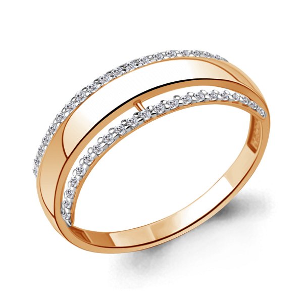 Кольцо Аквамарин - Золото 375, Фианит (арт. 67874А.8)