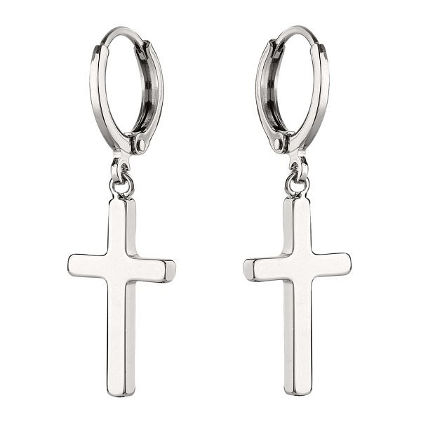 Серьги Фиделис - Сталь (арт. 23E0002-Rd)