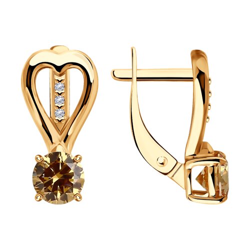 Серьги Diamant - Серебро 925, Фианит (арт. 93-120-01551-2)