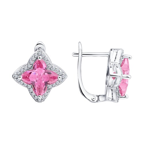 Серьги SOKOLOV - Серебро 925, Фианит (арт. 94027628-91)