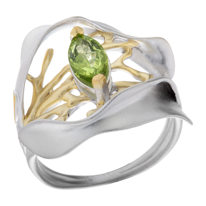 Кольцо Мастер Клио - Серебро 925, Перидот (арт. 15К150336)