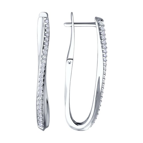 Серьги Diamant - Серебро 925, Фианит (арт. 94-120-02076-1)