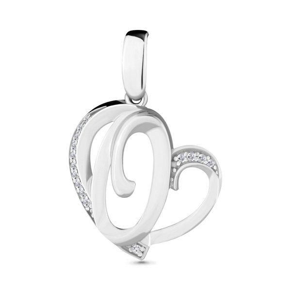 Подвеска Аквамарин - Серебро 925, Фианит (арт. 24015А.5)