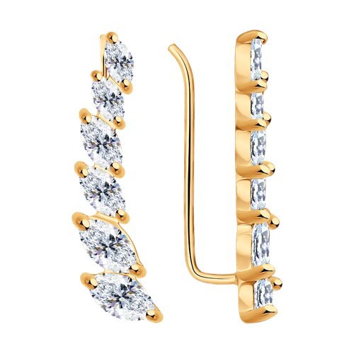 Серьги SOKOLOV - Серебро 925, Фианит (арт. 93020984)