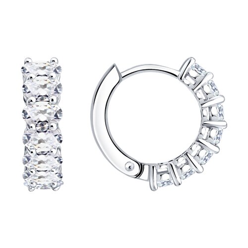 Серьги SOKOLOV - Серебро 925, Фианит (арт. 94027641-91)