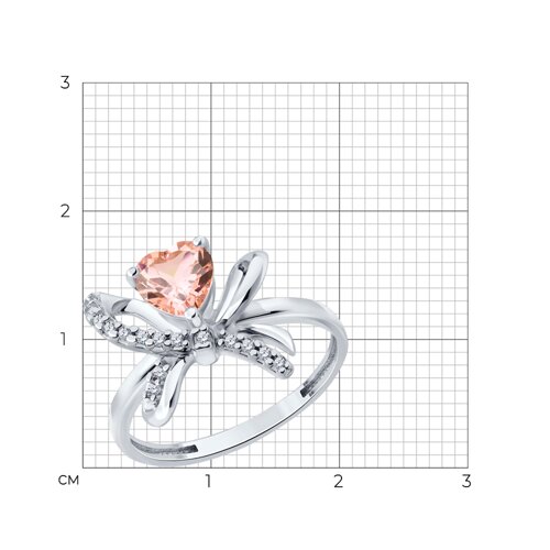 Кольцо SOKOLOV - Серебро 925, Синтетический ситалл , Фианит (арт. 92014945)