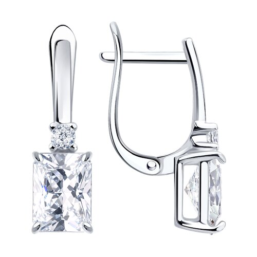 Серьги SOKOLOV - Серебро 925, Фианит (арт. 94027813)