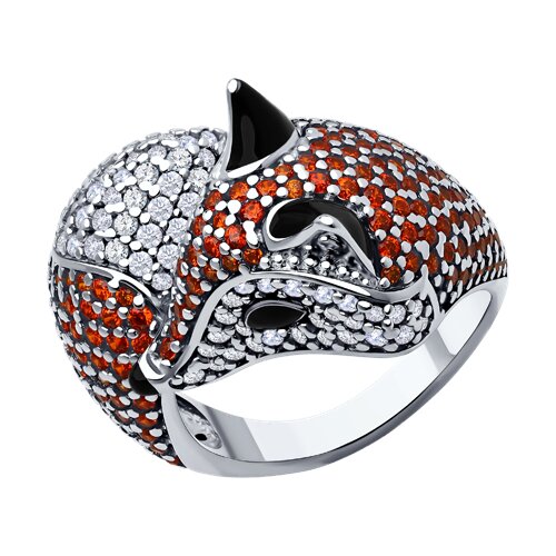 Кольцо SOKOLOV - Серебро 925, Фианит, Эмаль (арт. 94014179)