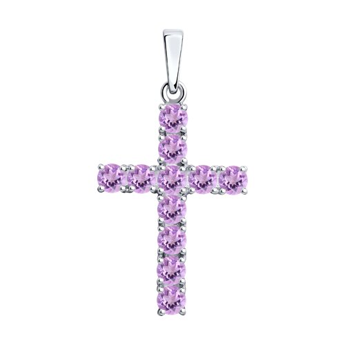 Подвеска SOKOLOV - Серебро 925, Аметист (арт. 92030512)