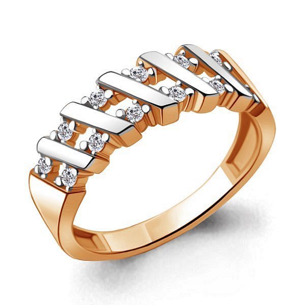 Кольцо Аквамарин - Серебро 925, Фианит (арт. 68864А.6)