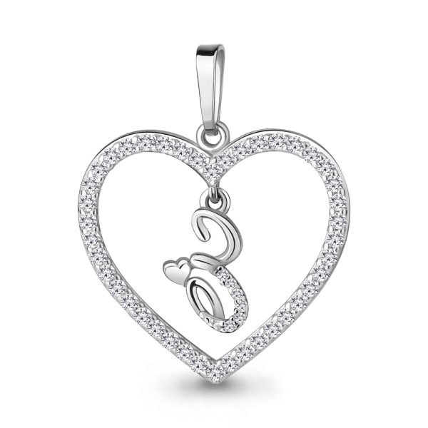 Подвеска Аквамарин - Серебро 925, Фианит (арт. 24689А.5)