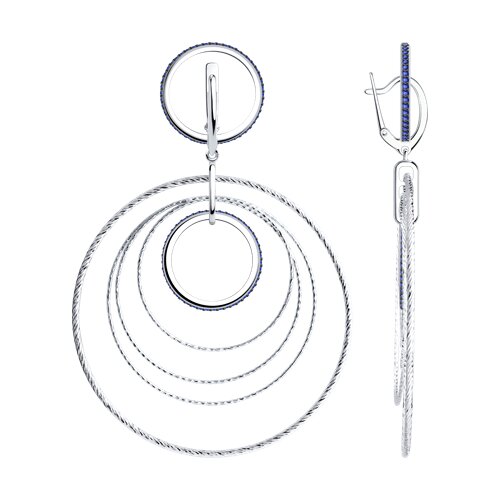 Серьги Diamant - Серебро 925, Фианит (арт. 94-121-02032-1)