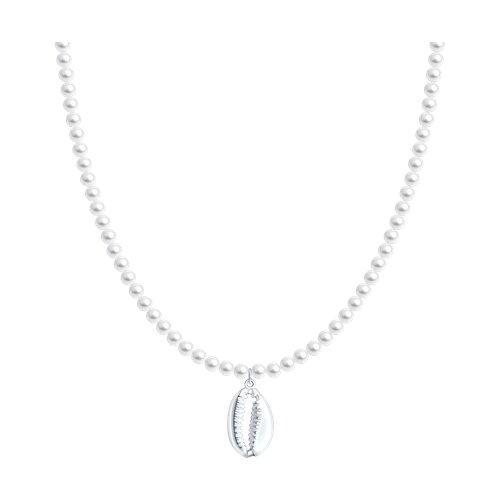 Колье SOKOLOV - Серебро 925, Жемчуг имитация (арт. 94071321)