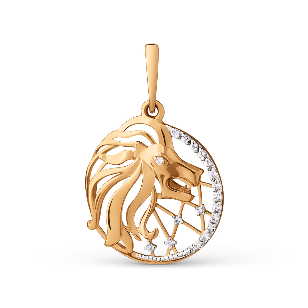 Подвеска ЮФ Династия - Золото 375, Фианит (арт. 101208-5102)