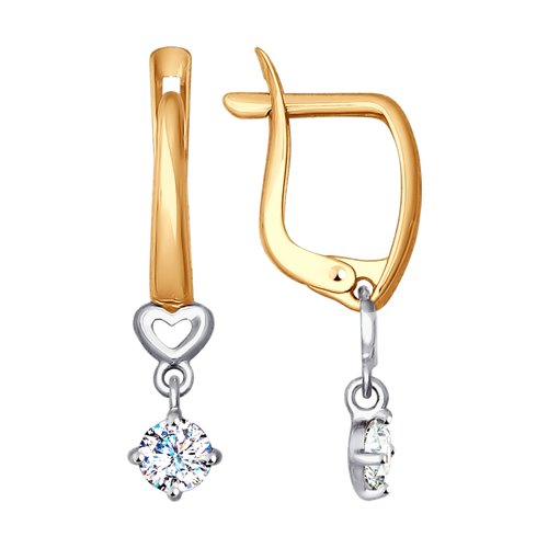 Серьги SOKOLOV - Золото 375, Фианит (арт. 027599-4)