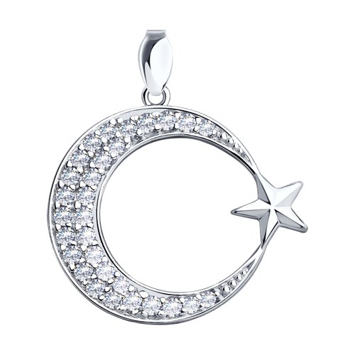 Подвеска SOKOLOV - Серебро 925, Фианит (арт. 94031200)