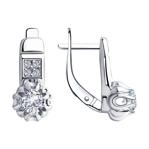 Серьги Diamant - Серебро 925, Фианит (арт. 94-120-00421-1)