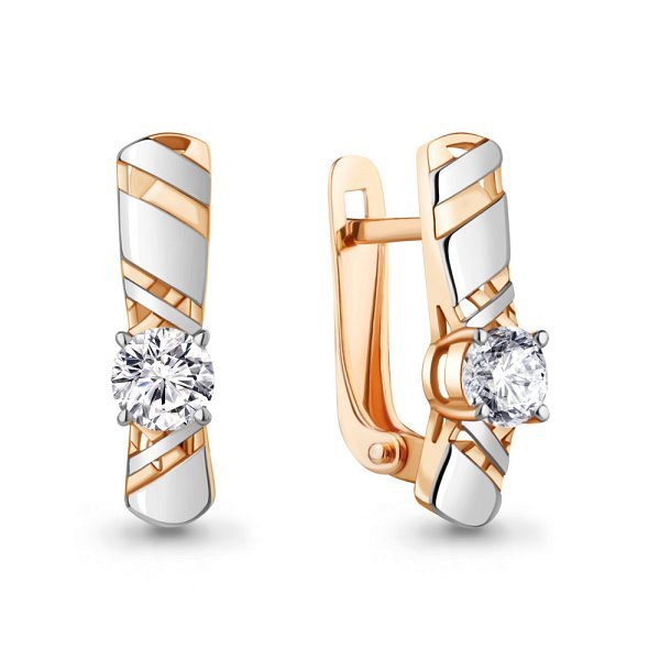 Серьги Аквамарин - Серебро 925, Фианит (арт. 438311.6)