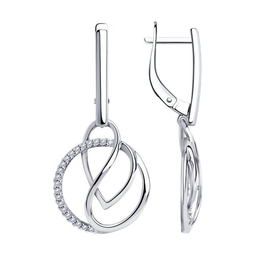 Серьги Diamant - Серебро 925, Фианит (арт. 94-121-00703-1)