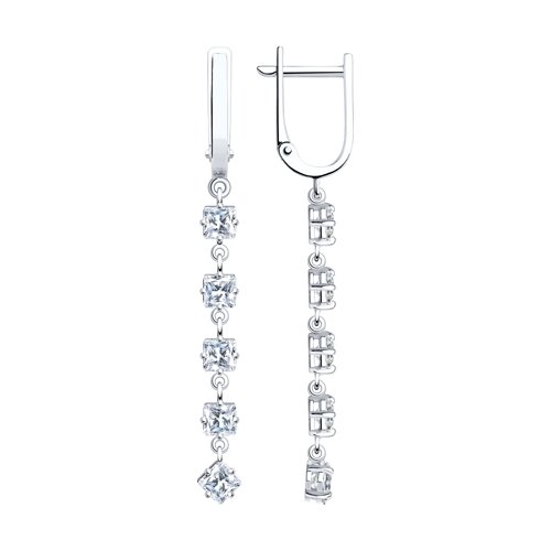 Серьги SOKOLOV - Серебро 925, Фианит (арт. 94020516)