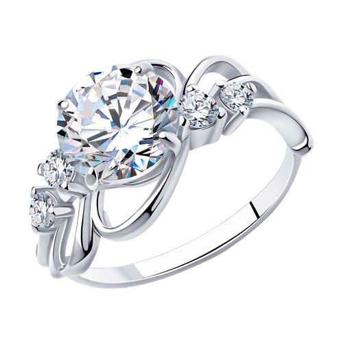 Кольцо SOKOLOV - Серебро 925, Фианит (арт. 94010477)