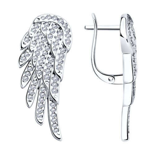 Серьги SOKOLOV - Серебро 925, Фианит (арт. 94025807)