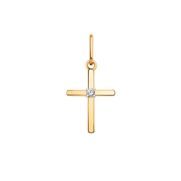 Подвеска Атолл - Золото 585, Фианит (арт. 3354)