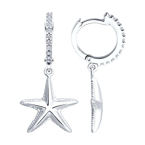 Серьги SOKOLOV - Серебро 925, Фианит (арт. 94027216)