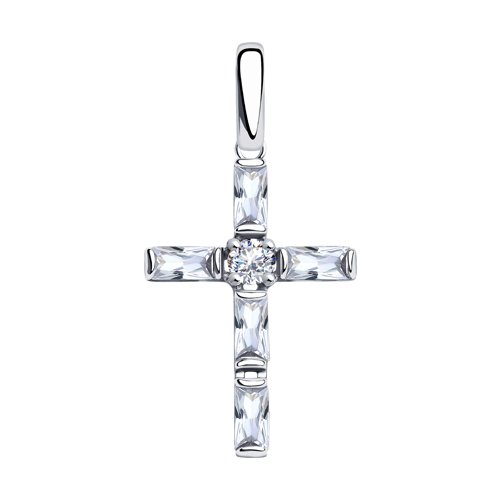 Подвеска SOKOLOV - Серебро 925, Фианит (арт. 94032364)