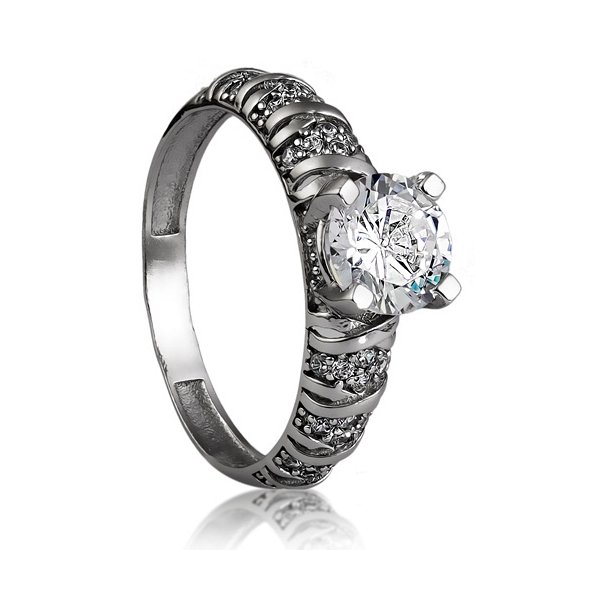 Кольцо Галатея - Серебро 925, Фианит (арт. 2336.1)