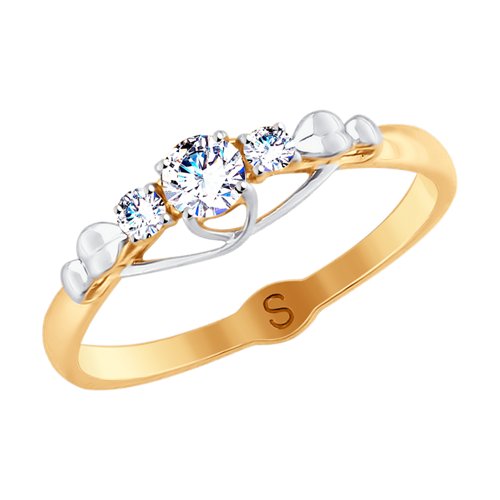 Кольцо SOKOLOV - Золото 375, Фианит (арт. 017885-4)