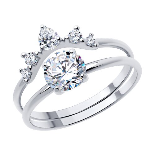 Кольцо SOKOLOV - Серебро 925, Фианит (арт. 94014076)