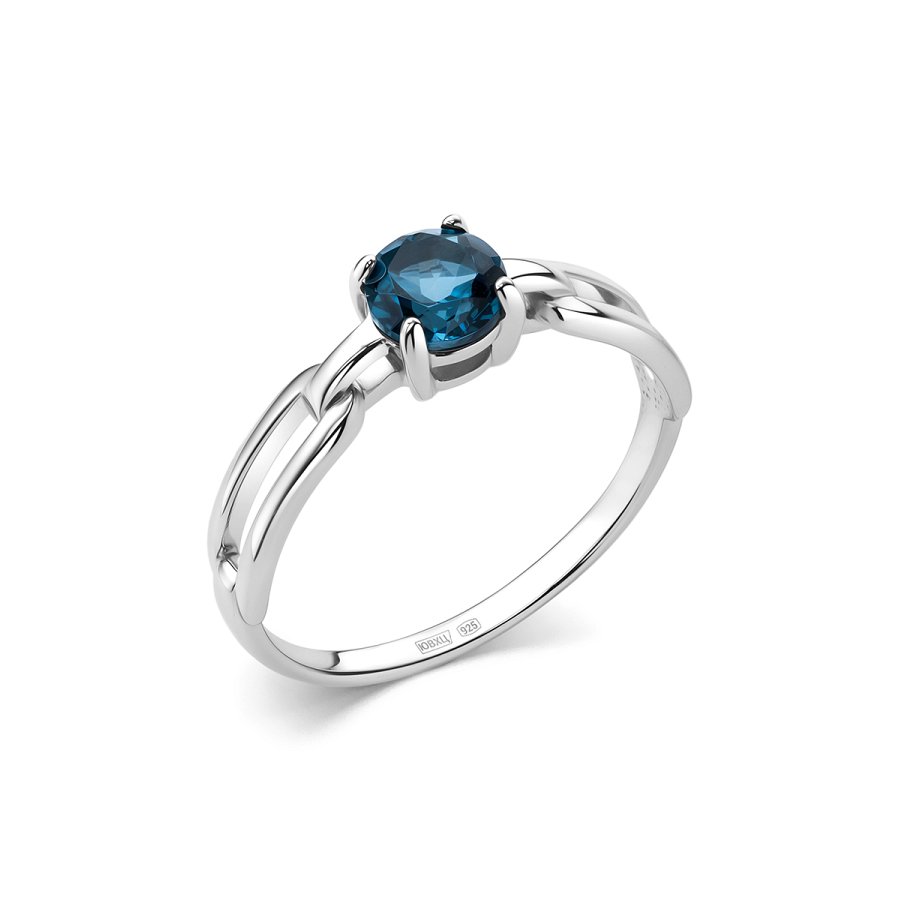 Кольцо Дар - Серебро 925, Топаз лондон (арт. К-5188рс411)