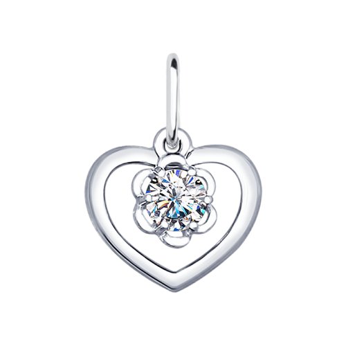 Подвеска SOKOLOV - Серебро 925, Фианит (арт. 94031878)