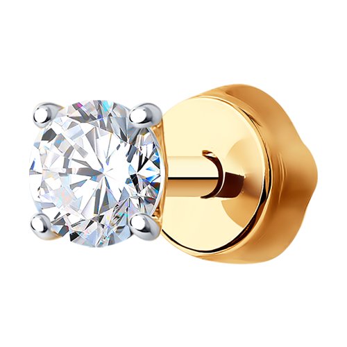 Серьга SOKOLOV - Золото 585, Фианит (арт. 170025)