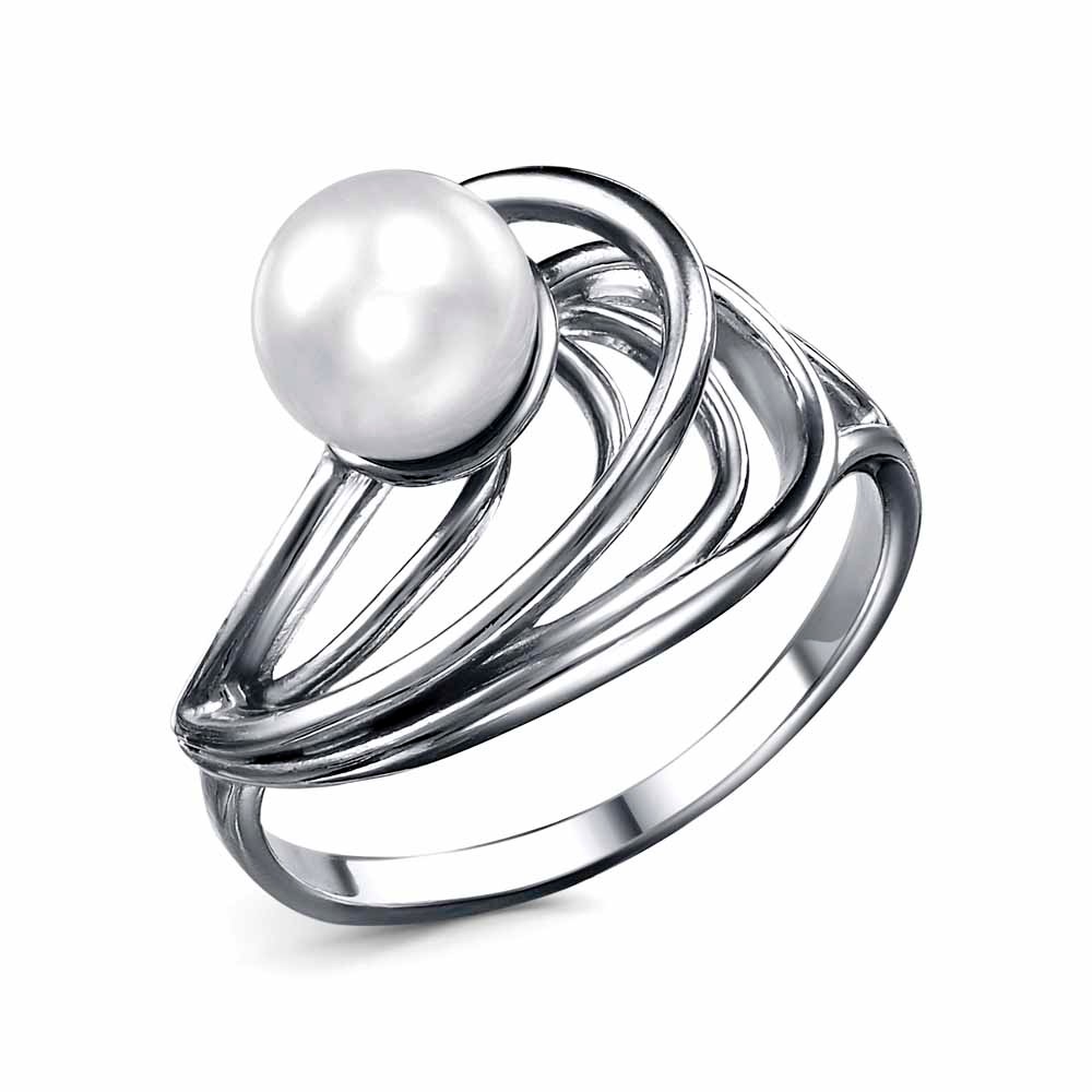 Кольцо Красная пресня - Серебро 925, Жемчуг культивированный (арт. 23315436)
