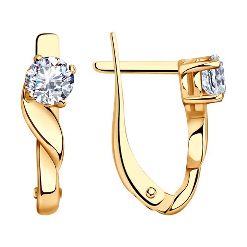 Серьги SOKOLOV - Серебро 925, Фианит (арт. 93020015)