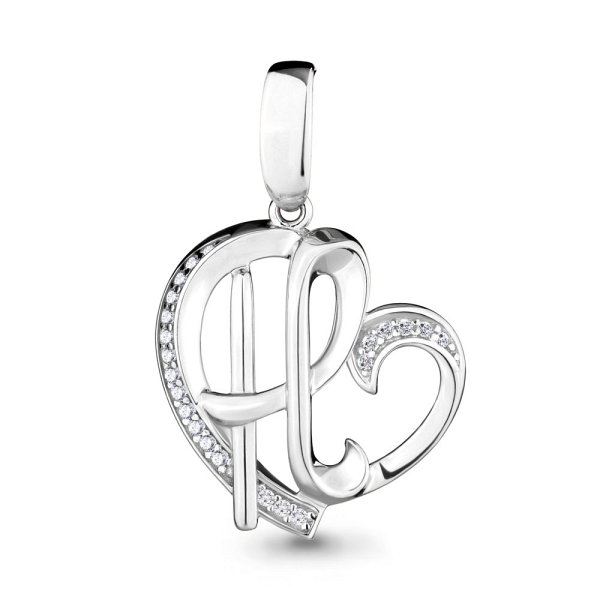 Подвеска Аквамарин - Серебро 925, Фианит (арт. 24005А.5)