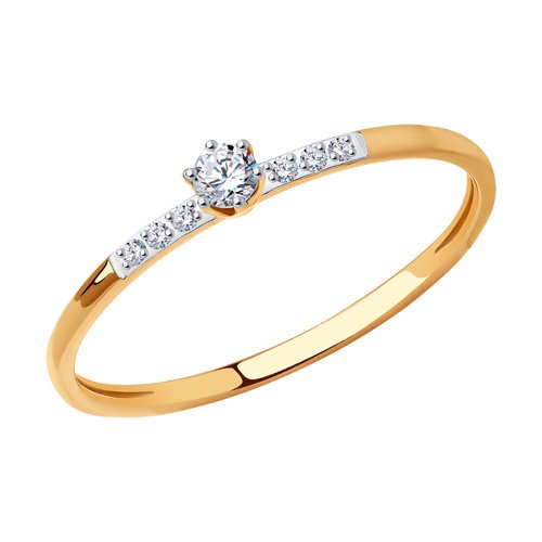 Кольцо SOKOLOV - Золото 585, Фианит (арт. 018868)