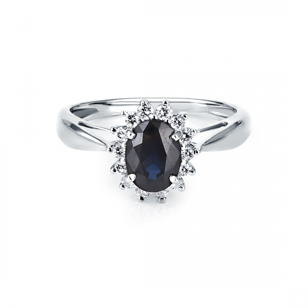 Кольцо Platinum Lab. - Платина 950, Сапфир (арт. ПК-038С-02)