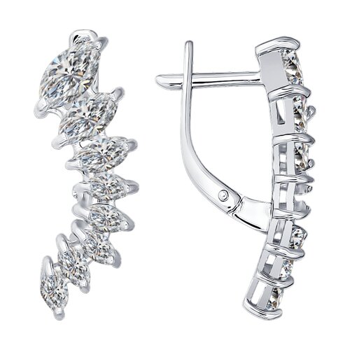 Серьги SOKOLOV - Серебро 925, Фианит (арт. 94021352)