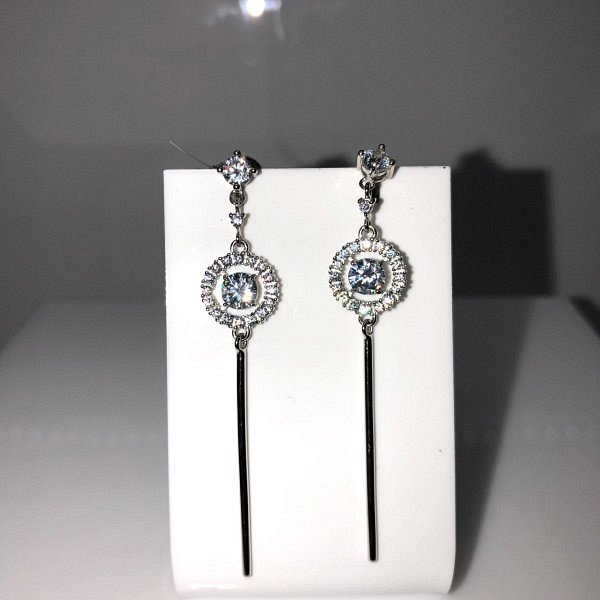 Серьги Галатея - Серебро 925, Фианит (арт. 3475.1)