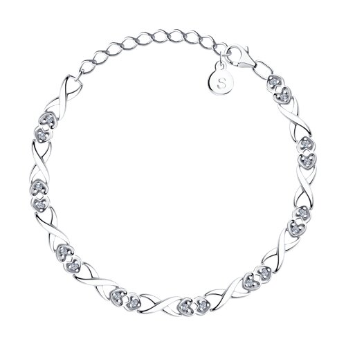 Браслет SOKOLOV - Серебро 925, Фианит (арт. 94051040)