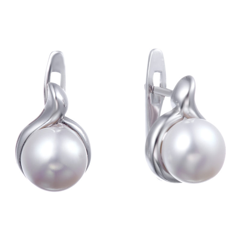 Серьги Мастер Клио - Серебро 925, Жемчуг культивированный (арт. 24С0559КС)