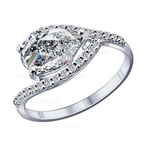 Кольцо SOKOLOV - Серебро 925, Фианит (арт. 94011798)
