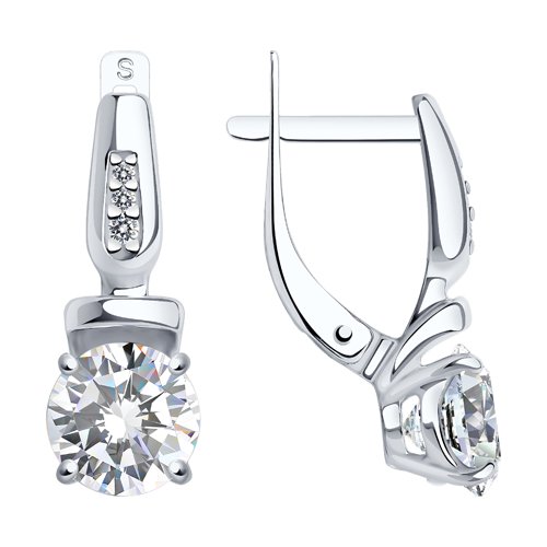 Серьги SOKOLOV - Серебро 925, Фианит (арт. 94022946)